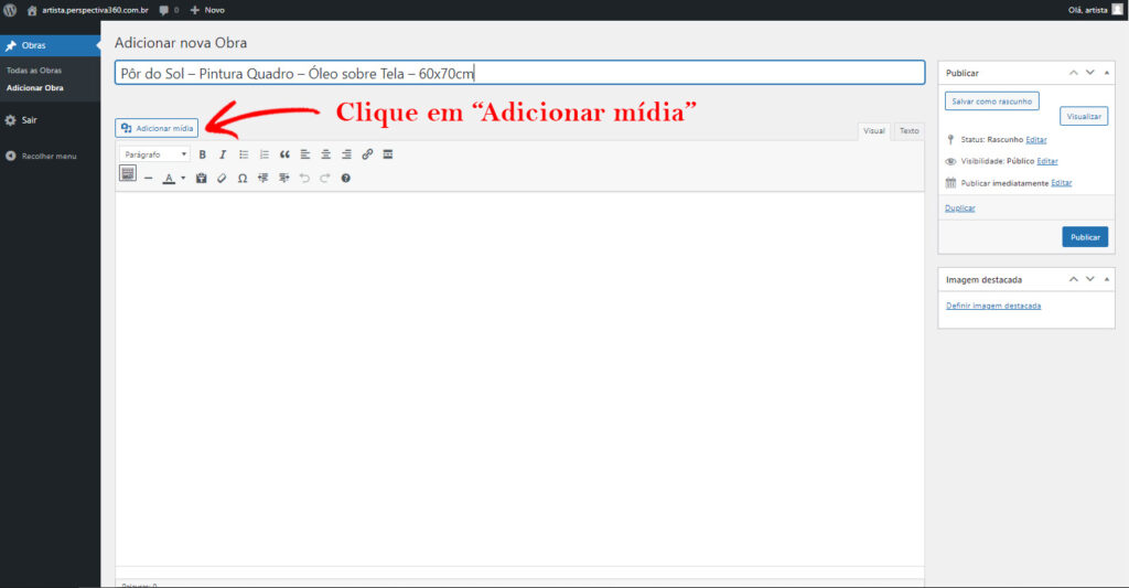 03 - Adicionar Mídia