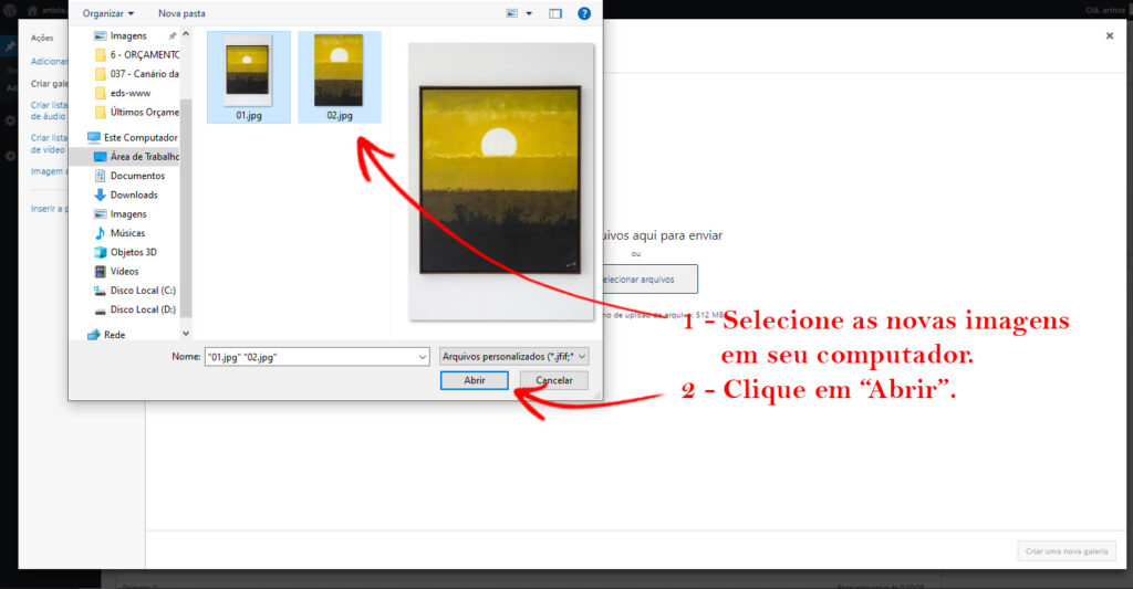 06 - Selecionando Novas Imagens