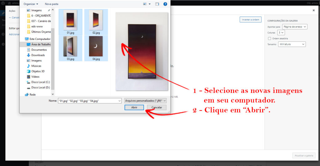 07 - Selecionando Novas Imagens