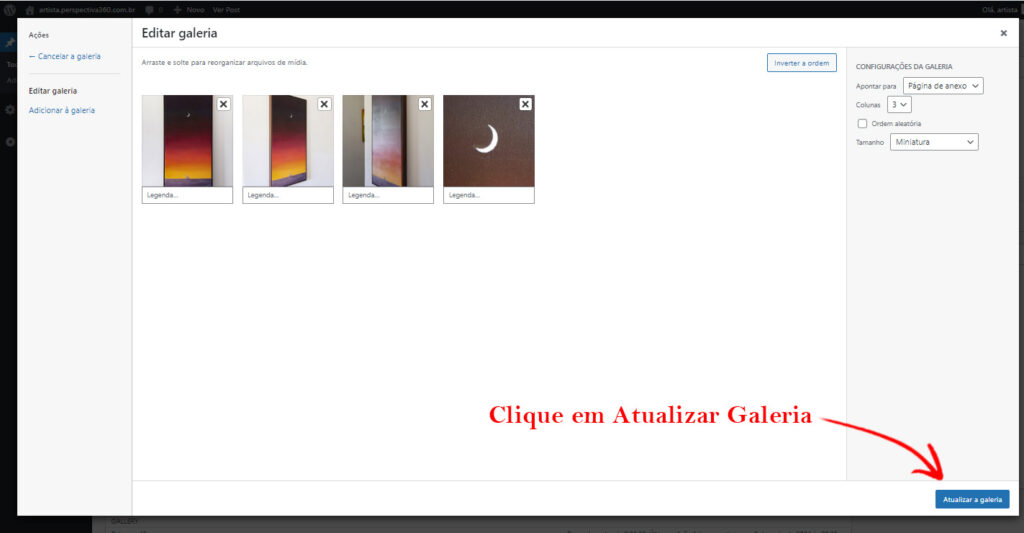 08 - Atualizando Galeria