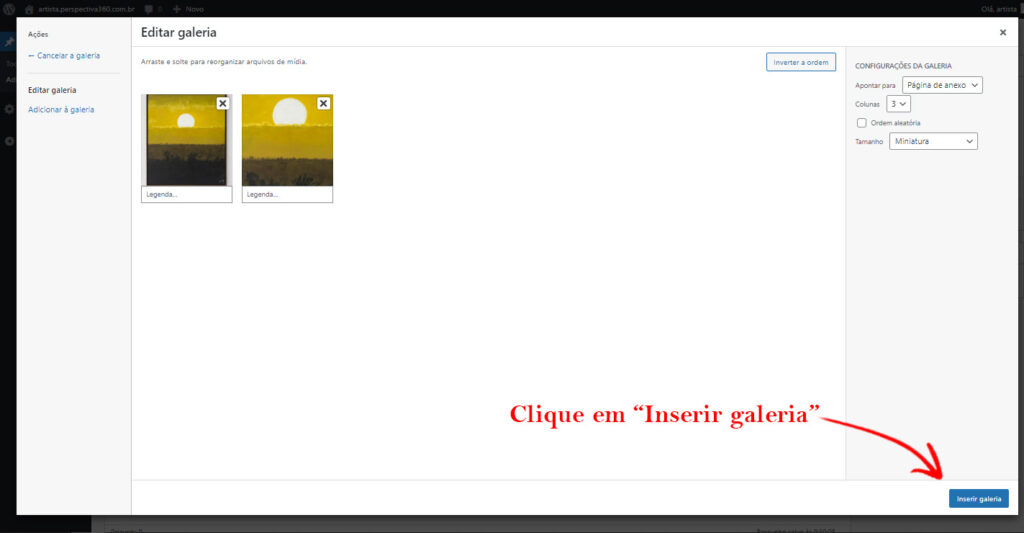 08 - Inserir Galeria